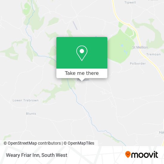 Weary Friar Inn map