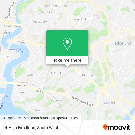 4 High Firs Road map