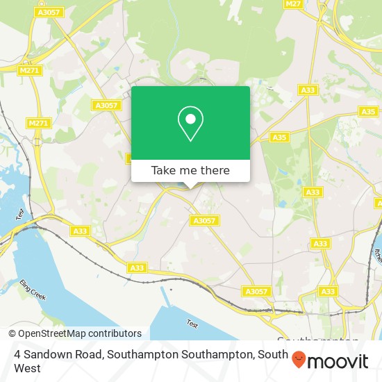 4 Sandown Road, Southampton Southampton map