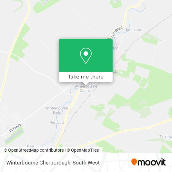 Winterbourne Cherborough map