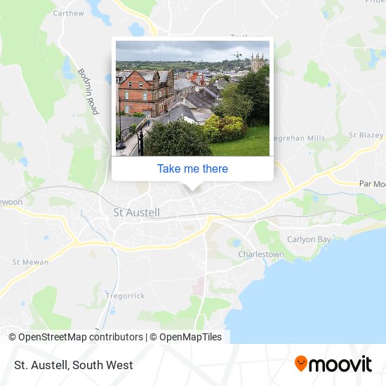 St. Austell map