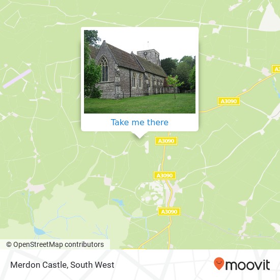 Merdon Castle map