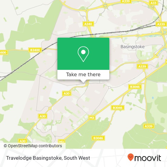 Travelodge Basingstoke map