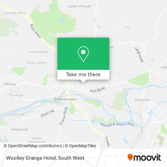 Woolley Grange Hotel map