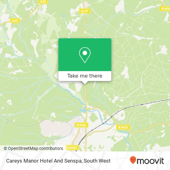 Careys Manor Hotel And Senspa map