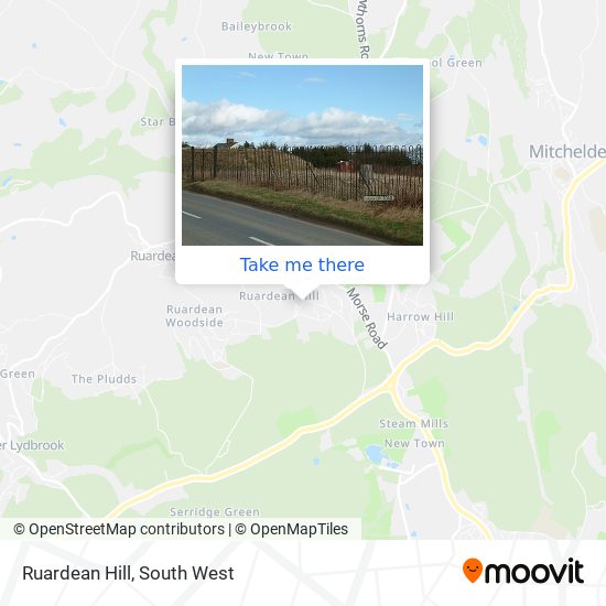 Ruardean Hill map