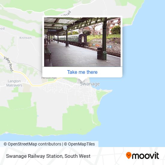 Swanage Railway Station map