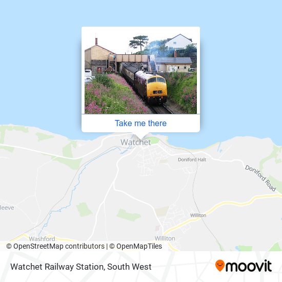 Watchet Railway Station map