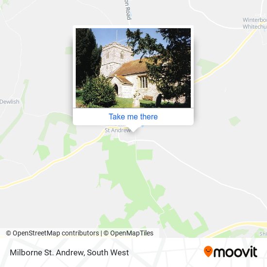 Milborne St. Andrew map