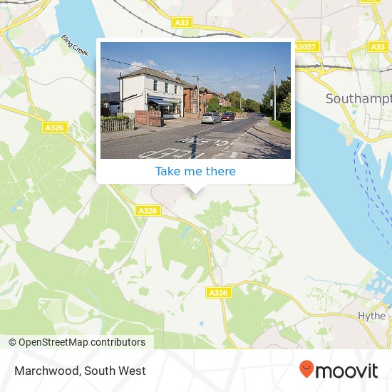 Marchwood map