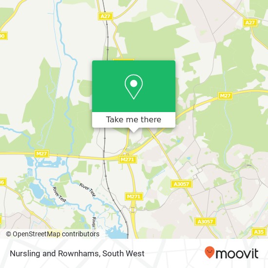 Nursling and Rownhams map