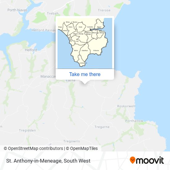 St. Anthony-in-Meneage map