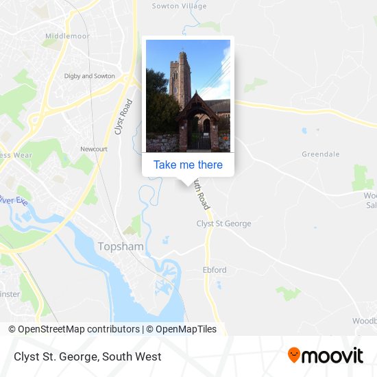 Clyst St. George map