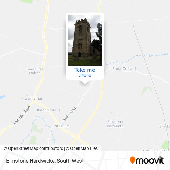 Elmstone Hardwicke map