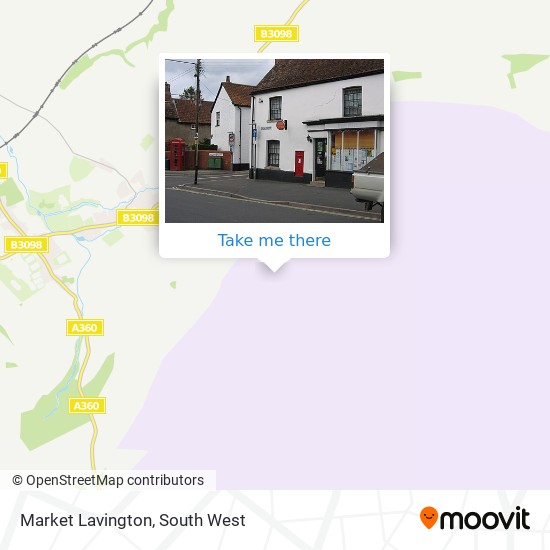 Market Lavington map