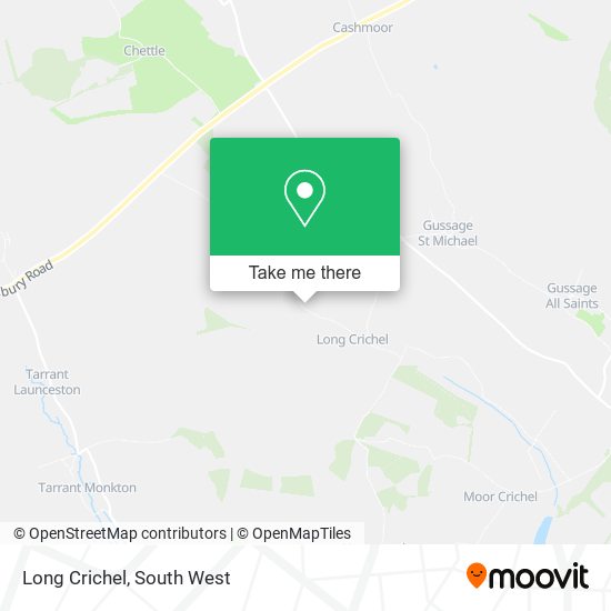 Long Crichel map