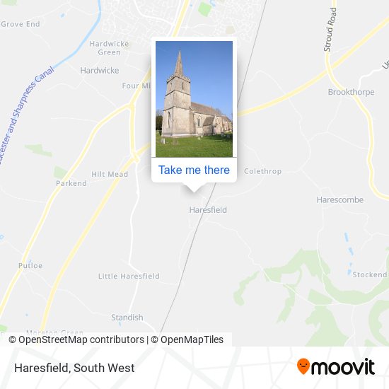 Haresfield map