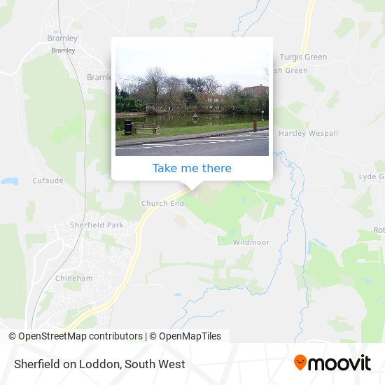 Sherfield on Loddon map