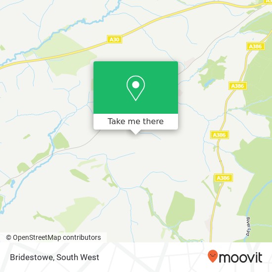 Bridestowe map