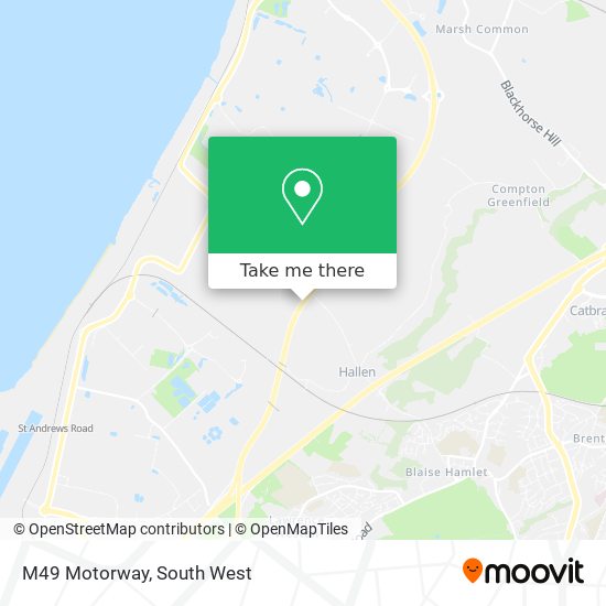M49 Motorway map
