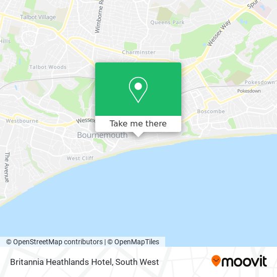 Britannia Heathlands Hotel map