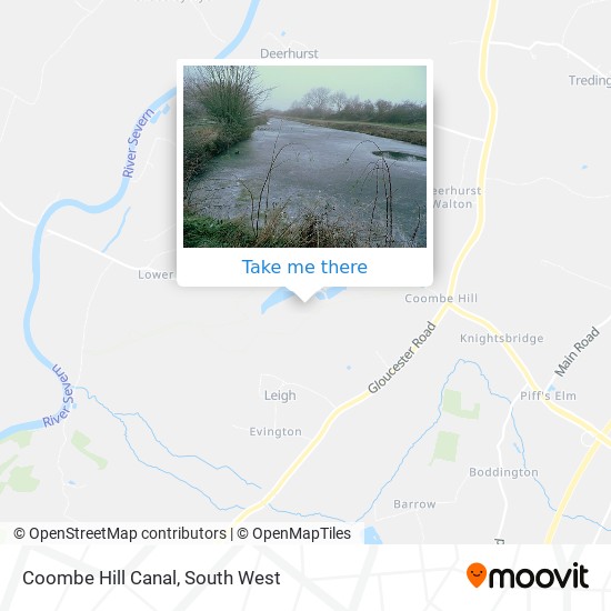 Coombe Hill Canal map