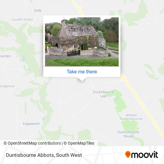 Duntisbourne Abbots map