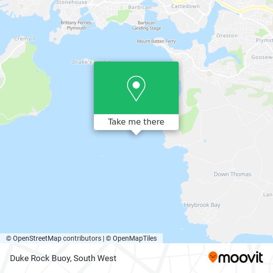 Duke Rock Buoy map