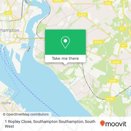 1 Ropley Close, Southampton Southampton map