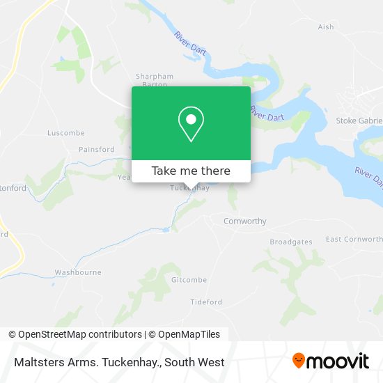 Maltsters Arms. Tuckenhay. map