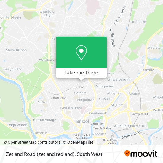 Zetland Road (zetland redland) map