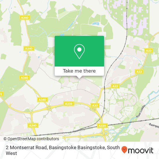 2 Montserrat Road, Basingstoke Basingstoke map