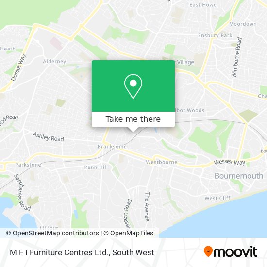 M F I Furniture Centres Ltd. map