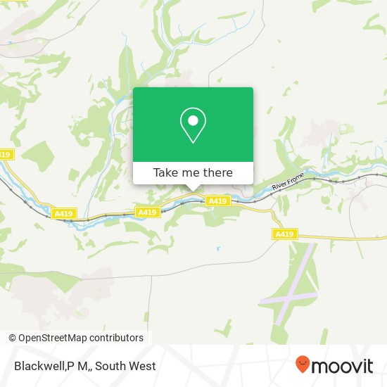 Blackwell,P M, map