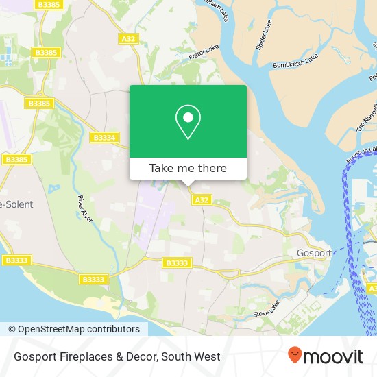 Gosport Fireplaces & Decor map