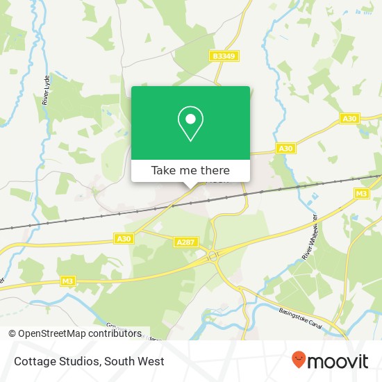 Cottage Studios map