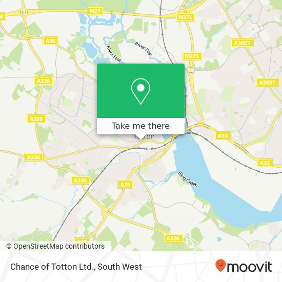 Chance of Totton Ltd. map