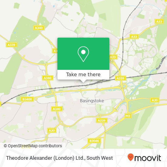 Theodore Alexander (London) Ltd. map