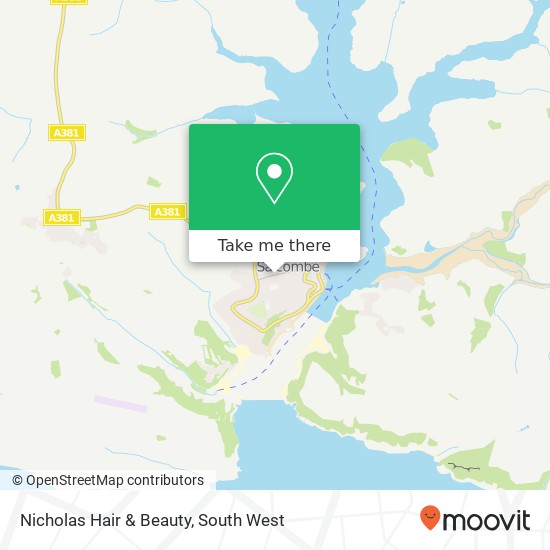 Nicholas Hair & Beauty map