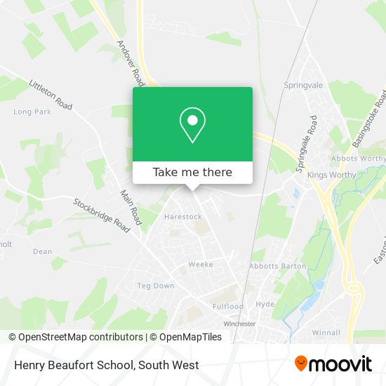 Henry Beaufort School map