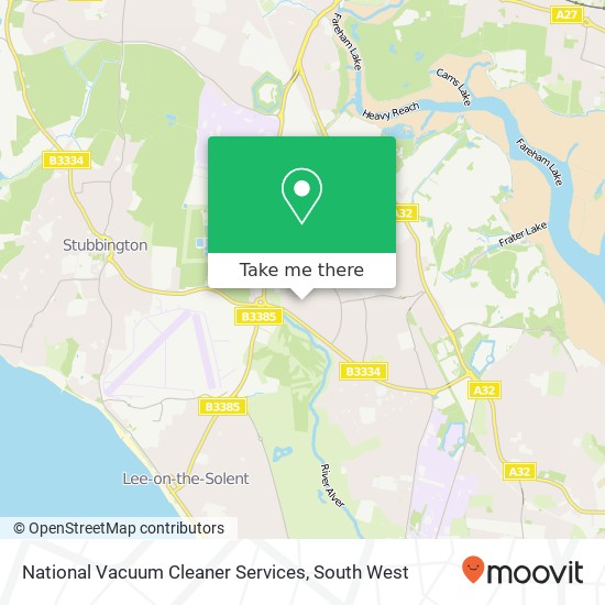 National Vacuum Cleaner Services map
