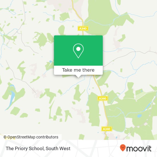 The Priory School map