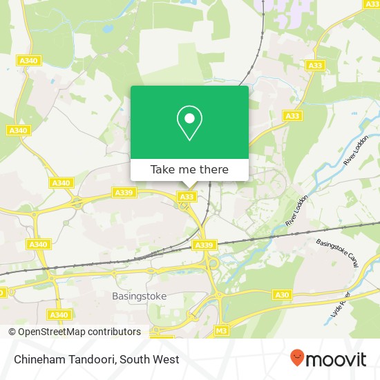 Chineham Tandoori map