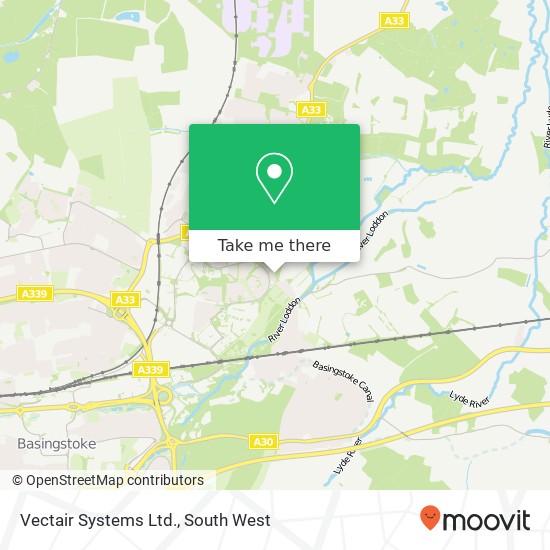 Vectair Systems Ltd. map