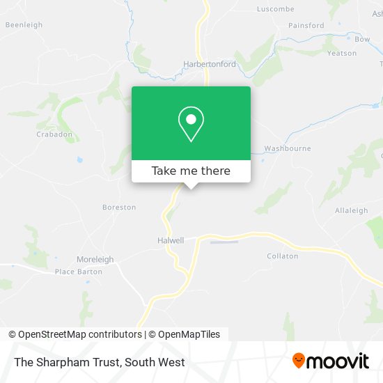 The Sharpham Trust map