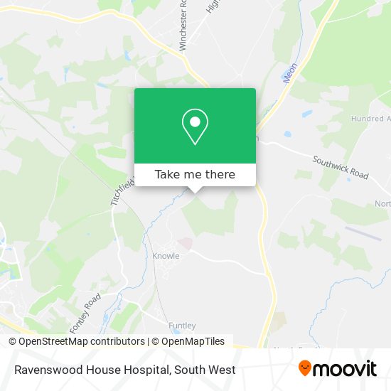 Ravenswood House Hospital map