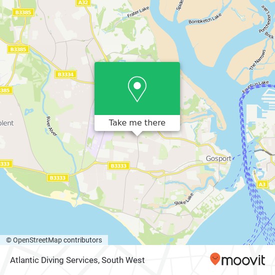 Atlantic Diving Services map