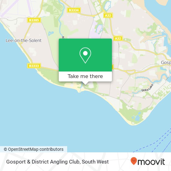 Gosport & District Angling Club map