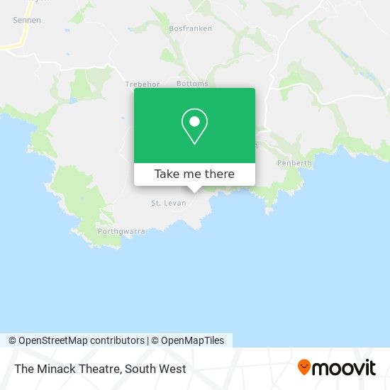 The Minack Theatre map