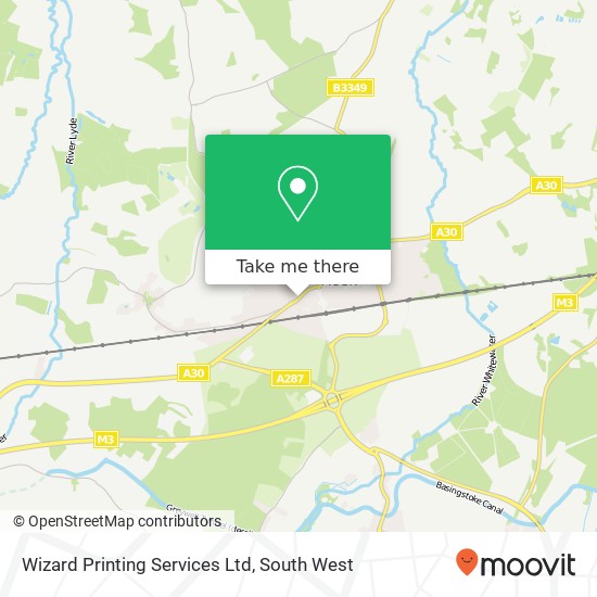 Wizard Printing Services Ltd map